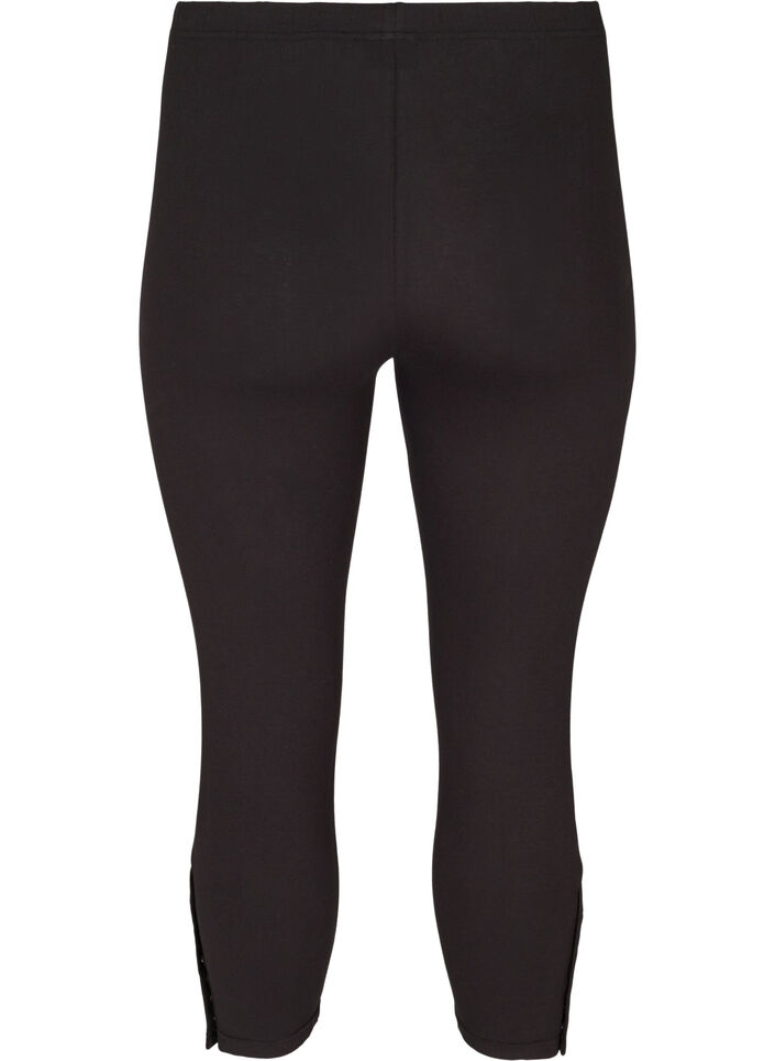 Legging 3/4 avec boutons, Black, Packshot image number 1