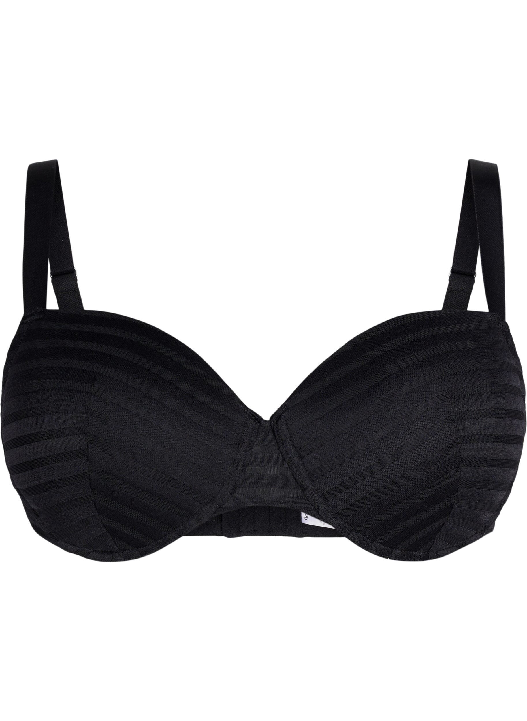 Zizzi Soutien-gorge matelass&eacute; avec armature, Black, Packshot image number 0