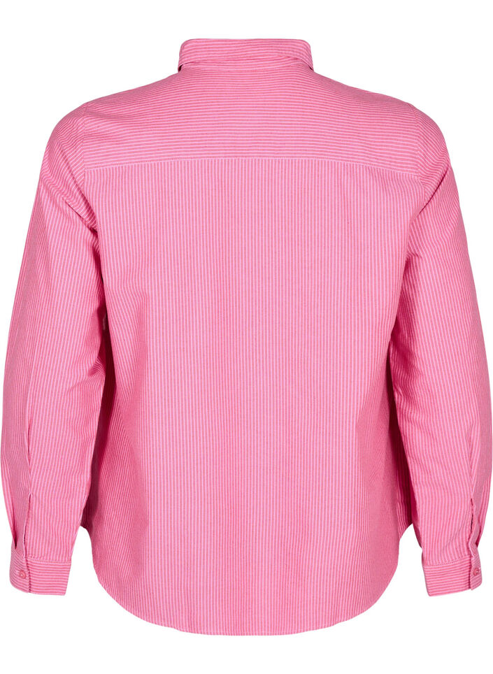 Chemise &agrave; manches longues en coton, Rouge, Packshot image number 1