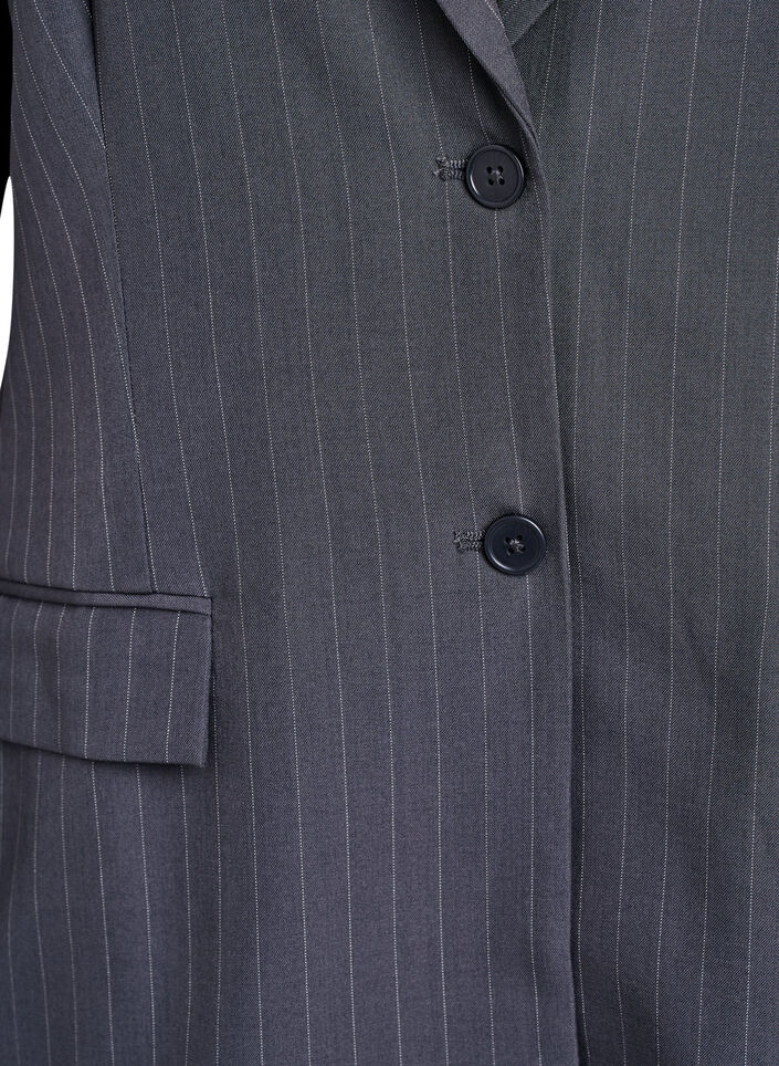Blazer avec poches et fentes, Gris anthracite, Packshot image number 2
