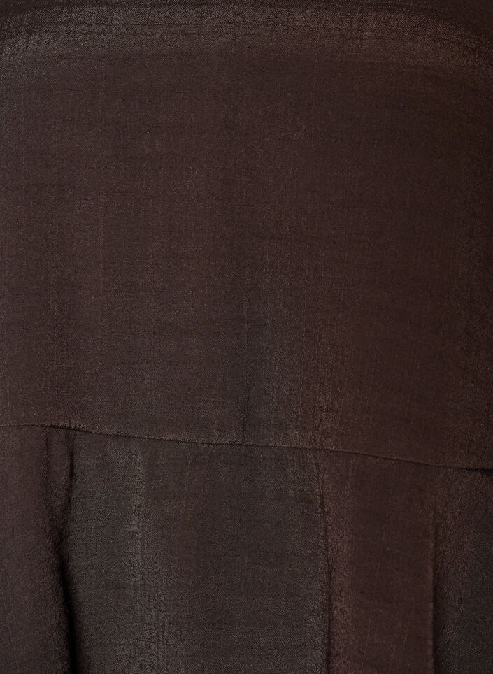Blouse &agrave; manches 3/4 et volants, Marron, Packshot image number 2