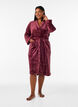 Peignoir en velours doux avec poches, Bordeaux, Model image number 0