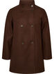 Manteau court &agrave; la coupe &eacute;vas&eacute;e, Marron, Packshot image number 0