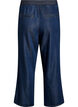Pantalon large en lyocell aspect denim, Bleu, Packshot image number 1