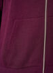Sweat &agrave; capuche zipp&eacute; avec poches, Violet, Packshot image number 3