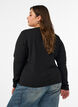 Cardigan ajust&eacute; avec fermeture par n&oelig;uds, Noir, Model image number 2