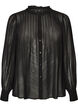 Blouse en viscose &agrave; col &agrave; volants, Noir, Packshot image number 0