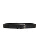 Ceinture en cuir m&eacute;lang&eacute; avec boucle classique, Noir, Packshot image number 0