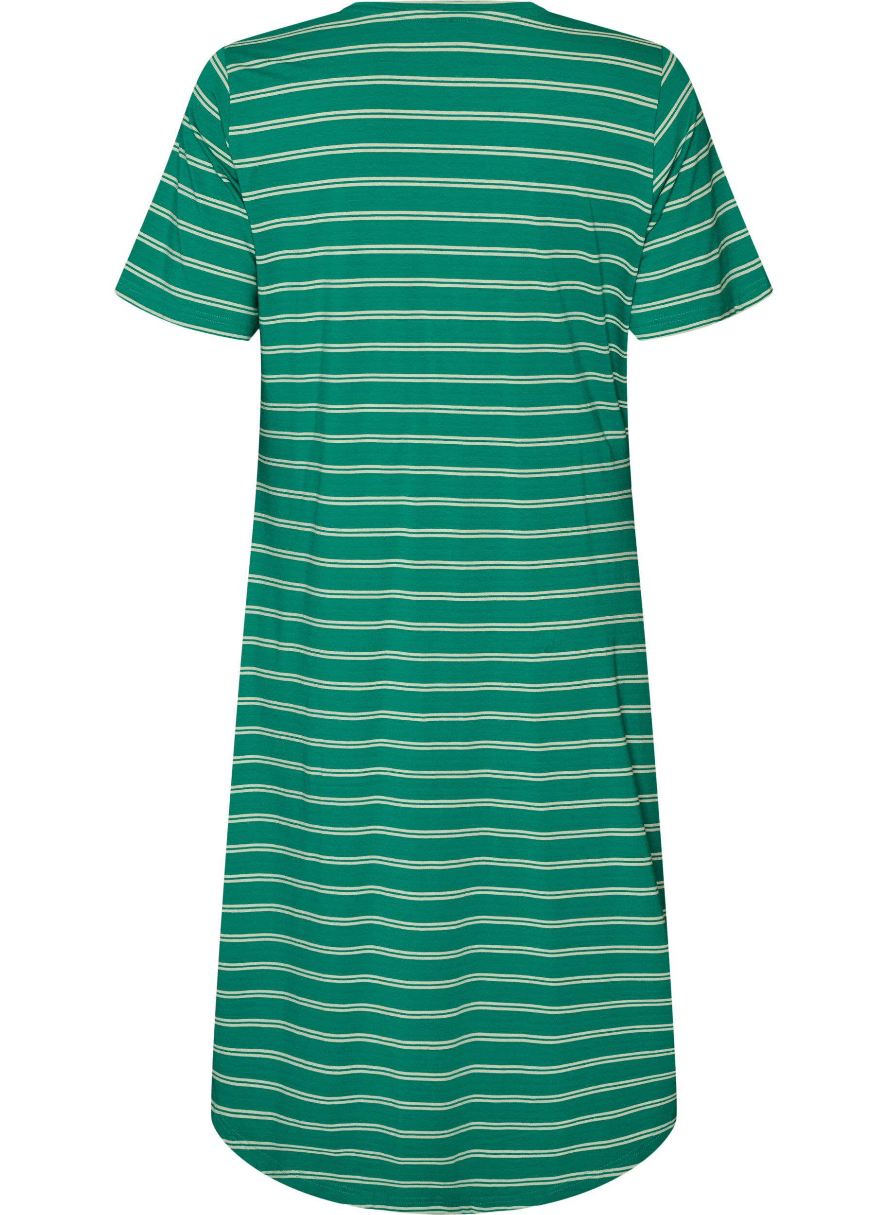 ZizziRobe en coton avec d&eacute;tail torsad&eacute;, Vert, Packshot image number 1