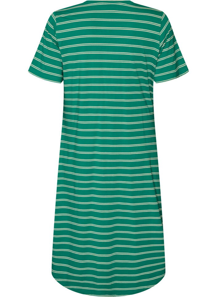 Robe en coton avec d&eacute;tail torsad&eacute;, Vert, Packshot image number 1