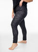 Leggings en viscose avec imprimé, Noir, Model image number 0