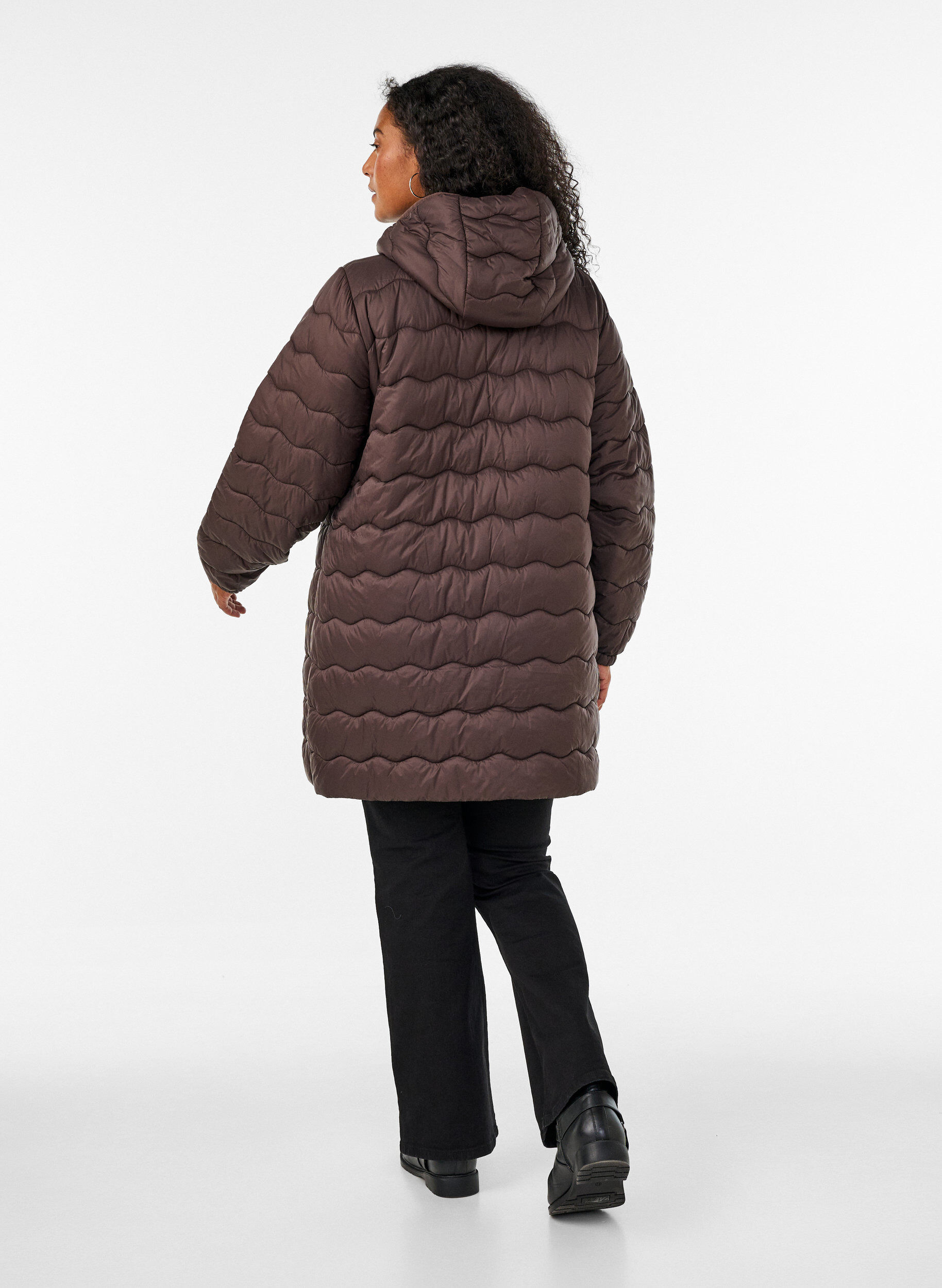 ZizziVeste matelass&eacute;e, Marron, Model image number 2