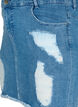 Jupe en denim ajustée avec fente, Blue denim, Packshot image number 2