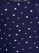 Top avec imprim&eacute; et bord en dentelle, Bleu, Packshot image number 2