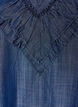 Robe courte effet denim &agrave; volants, Bleu, Packshot image number 2