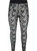 Legging avec dentelle, Black, Packshot image number 0