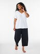 Haut de nuit en coton biologique avec broderie ajour&eacute;e, Blanc, Model image number 1