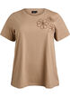 T-shirt avec détails décoratifs, Beige, Packshot image number 0