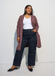 Cardigan en tricot c&ocirc;tel&eacute; avec poches, Rose poudr&eacute;e, Model image number 1