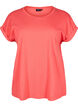 T-shirt &agrave; manches courtes en m&eacute;lange de coton, Rouge, Packshot image number 0