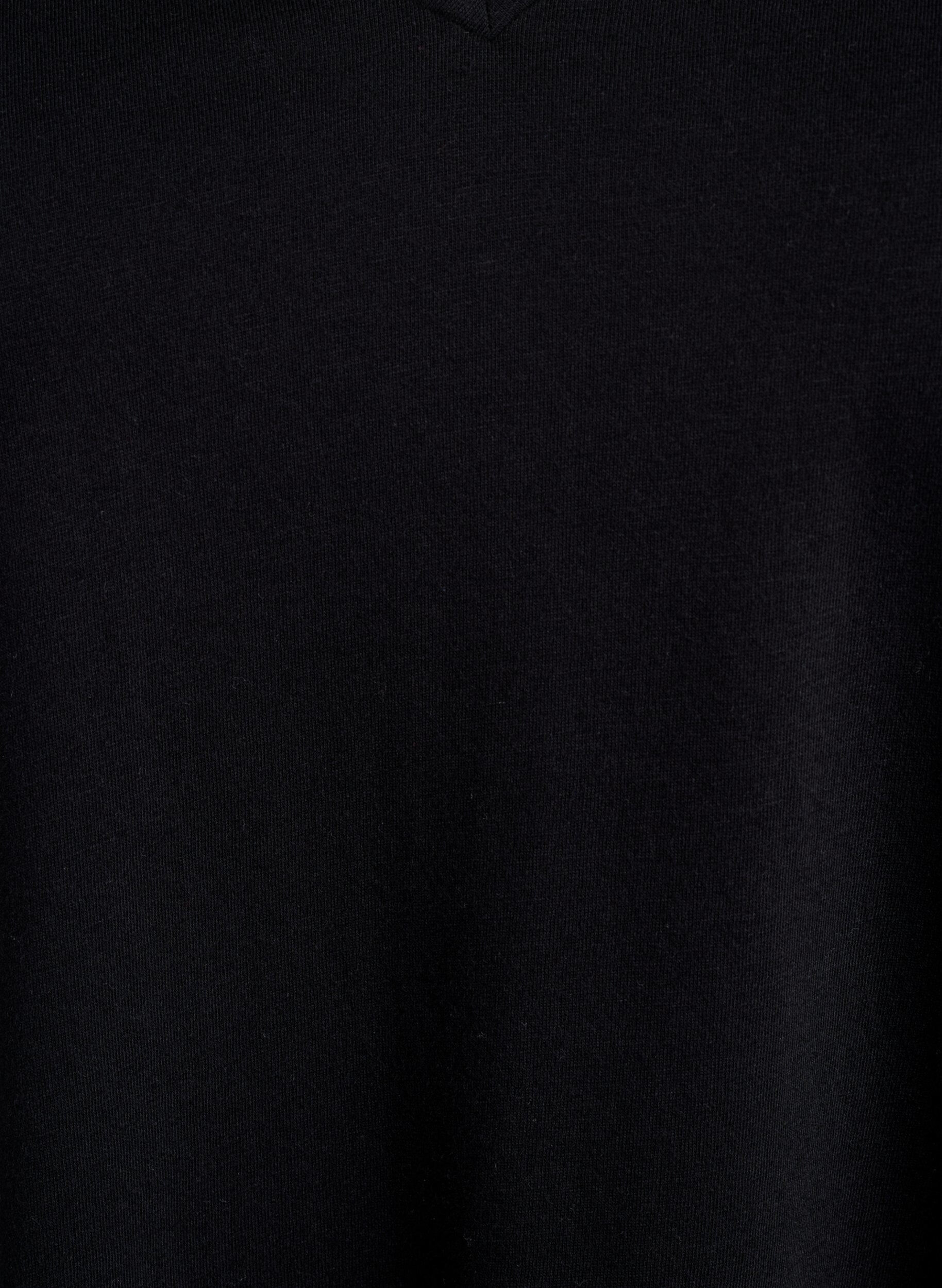 Zizzi FLASH - Lot de 2 t-shirts avec col en V, Black/Black, Packshot image number 2