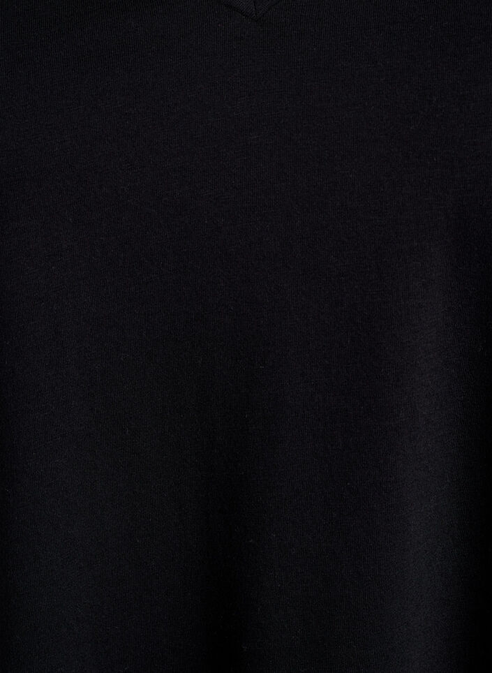 FLASH - Lot de 2 t-shirts avec col en V, Black/Black, Packshot image number 2