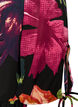 Blouse &agrave; imprim&eacute; floral et p&eacute;plum, Noir, Packshot image number 3