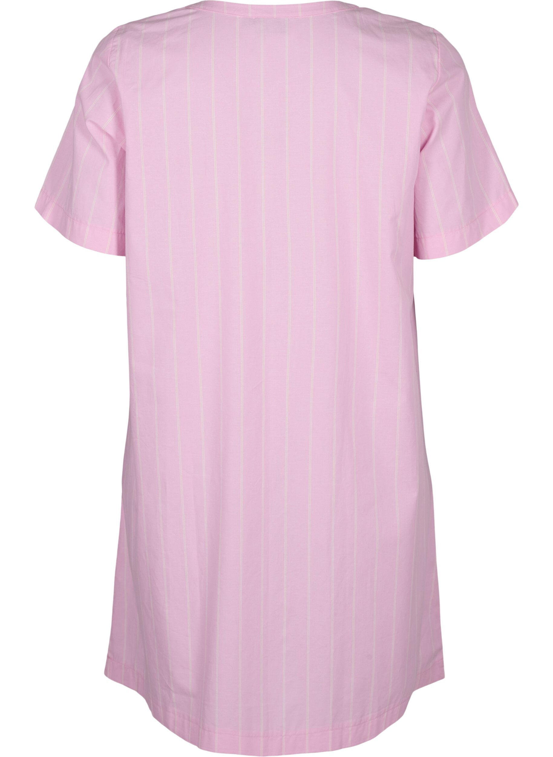 Zizzi Robe ray&eacute;e en coton biologique, Lilac Sachet, Packshot image number 1