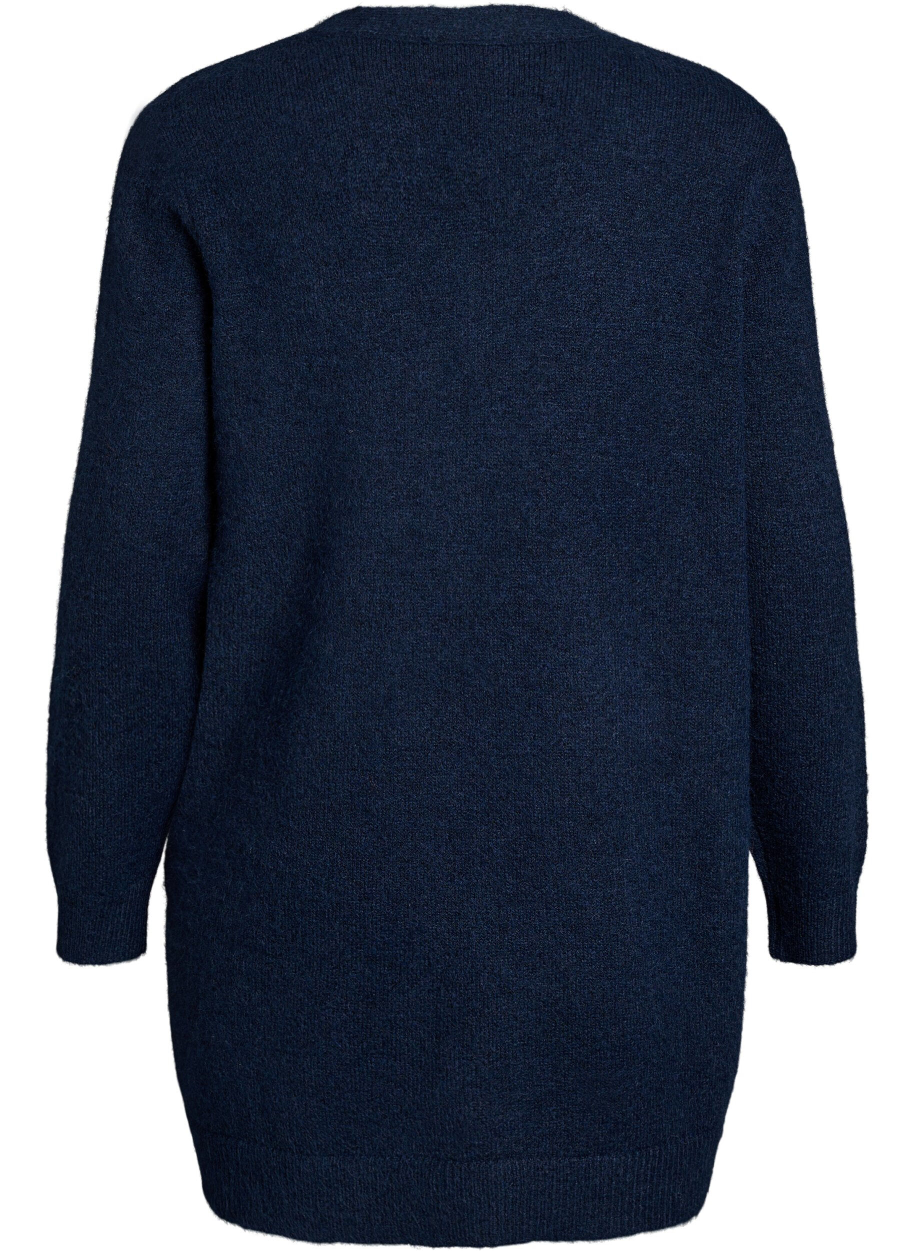 ZizziCardigan long avec poches, Bleu, Packshot image number 1