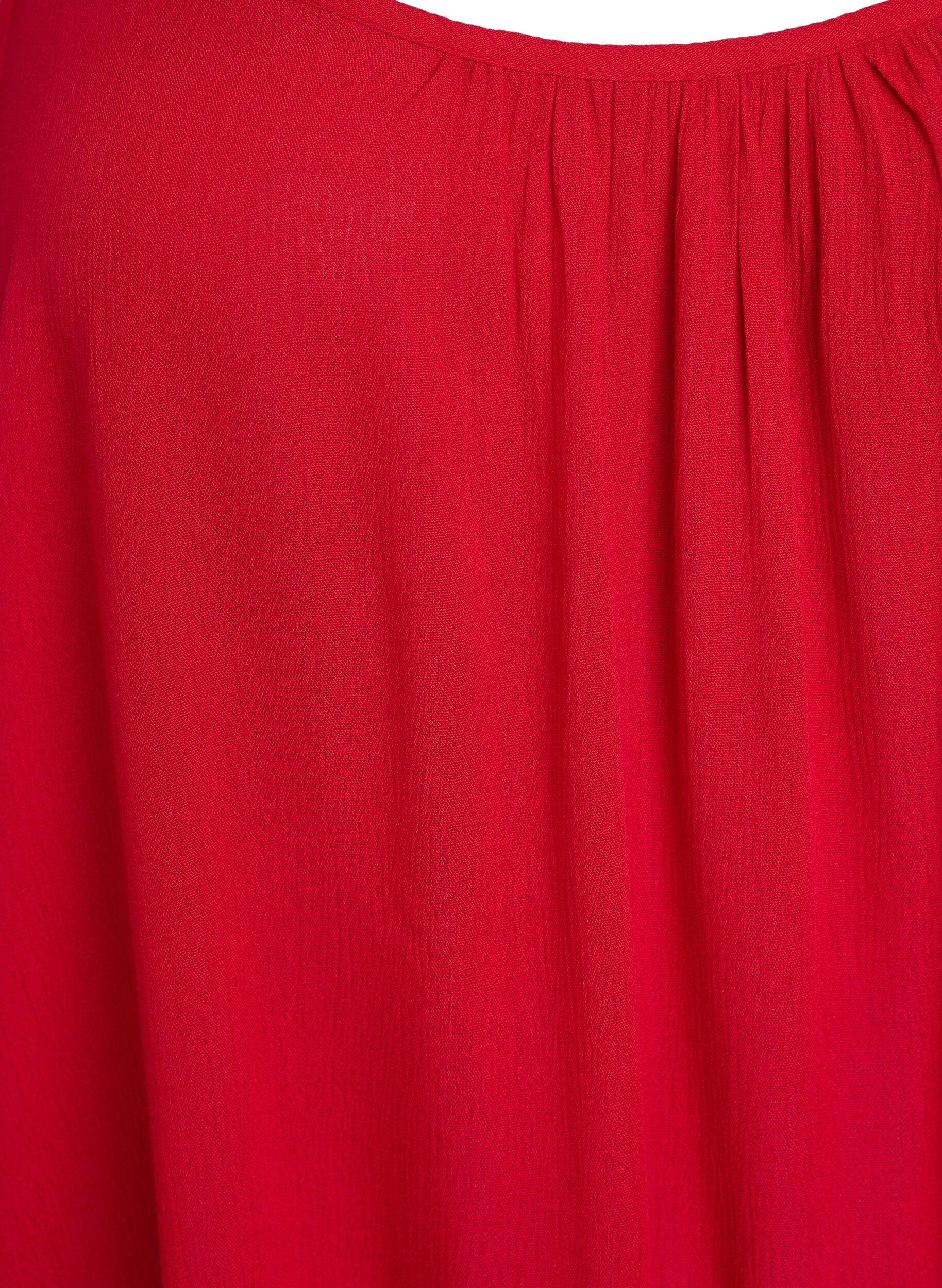 ZizziTop &agrave; bretelles en viscose, Rouge, Packshot image number 2