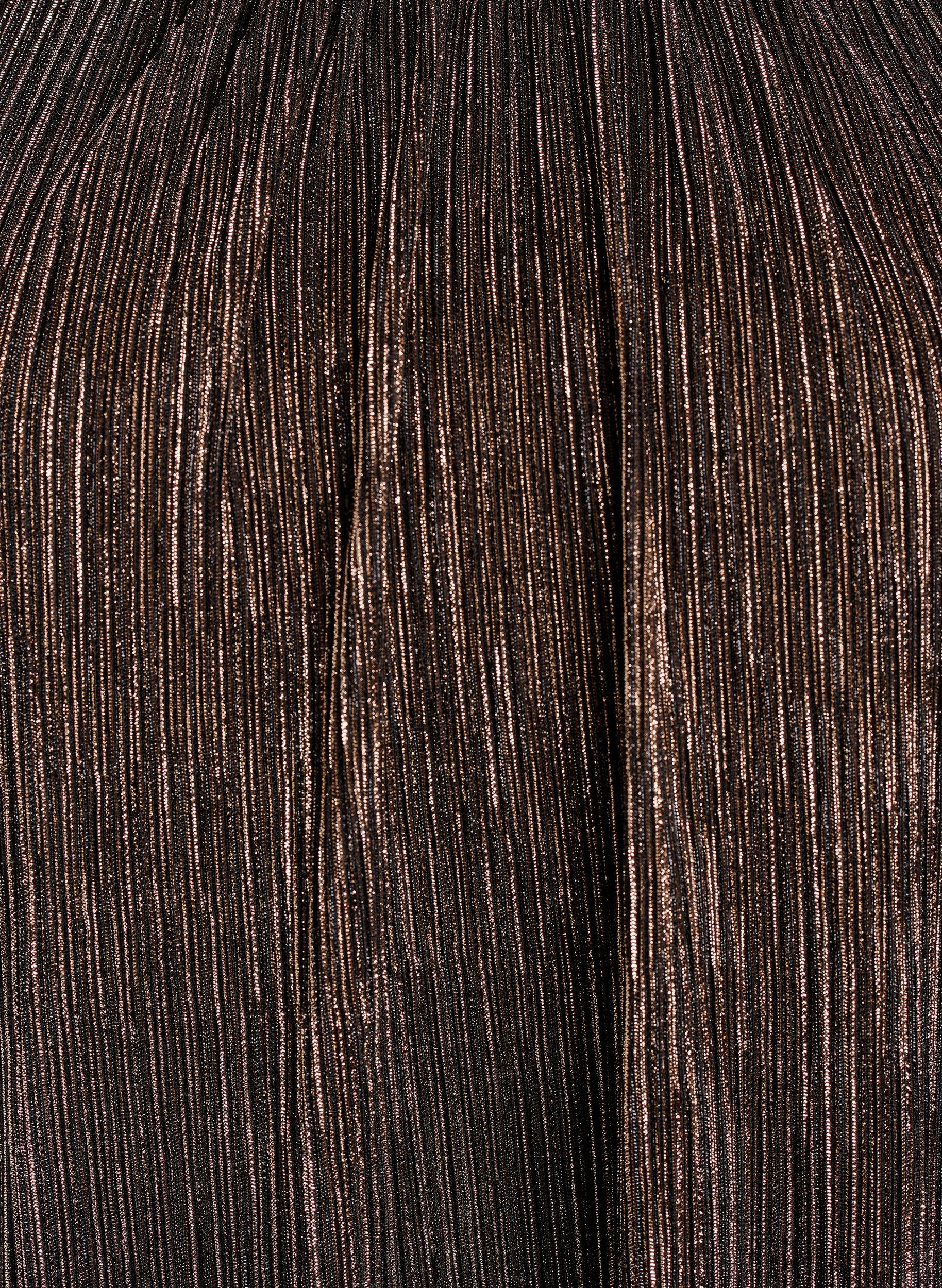 Zizzi Blouse de soir&eacute;e &agrave; rayures paillet&eacute;es et manches longues, Noir, Packshot image number 2