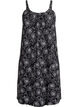Robe &agrave; bretelles midi en coton bio, Noir, Packshot image number 0
