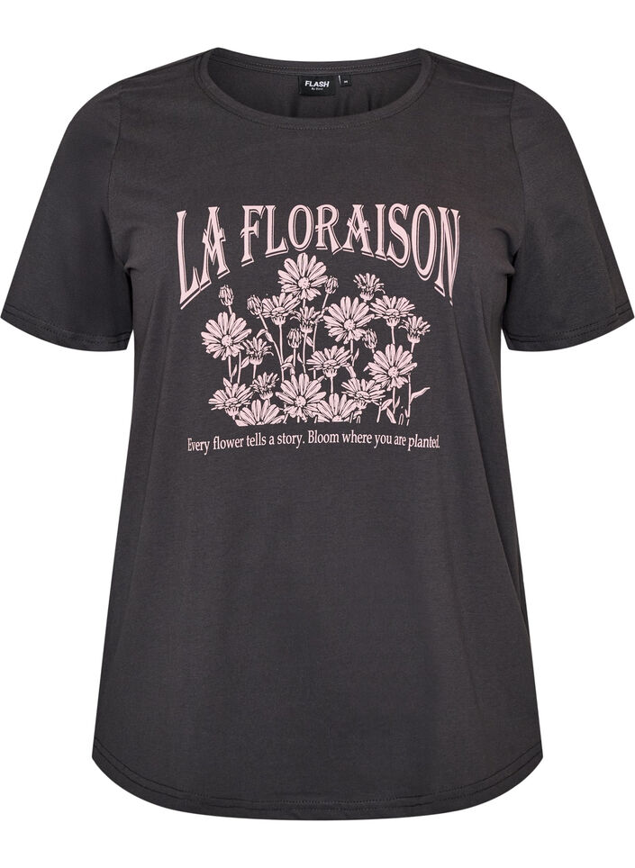 T-shirt imprim&eacute;, Gris, Packshot image number 0