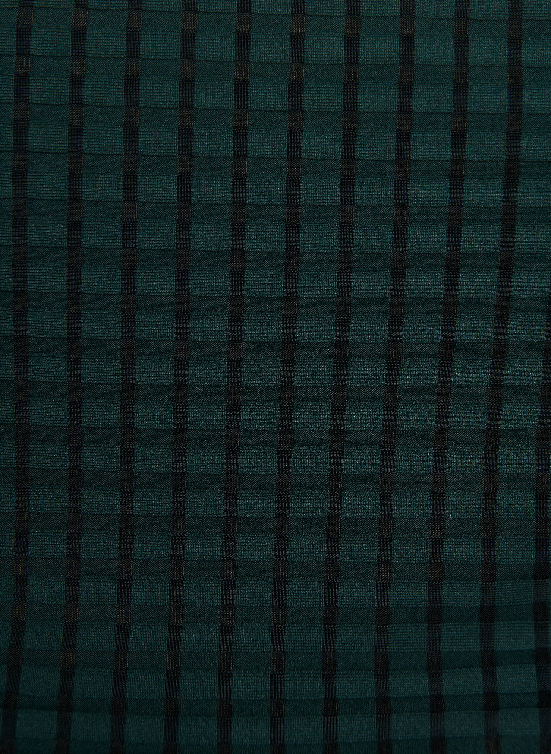 Zizzi Culotte de bikini &eacute;carlate &agrave; carreaux, taille haute &agrave; coupe tai, Vert fonc&eacute;, Packshot image number 2