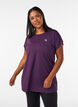 T-shirt long de sport, Violet, Model image number 0