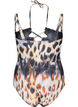 Maillot de bain imprimé avec bretelles amovibles, Abstract Leopard, Packshot image number 1
