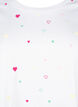 T-shirt en coton biologique avec des cœurs, White Heart Emb., Packshot image number 2