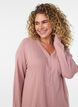 Nuisette en coton biologique avec broderie ajour&eacute;e, Rose, Model image number 3