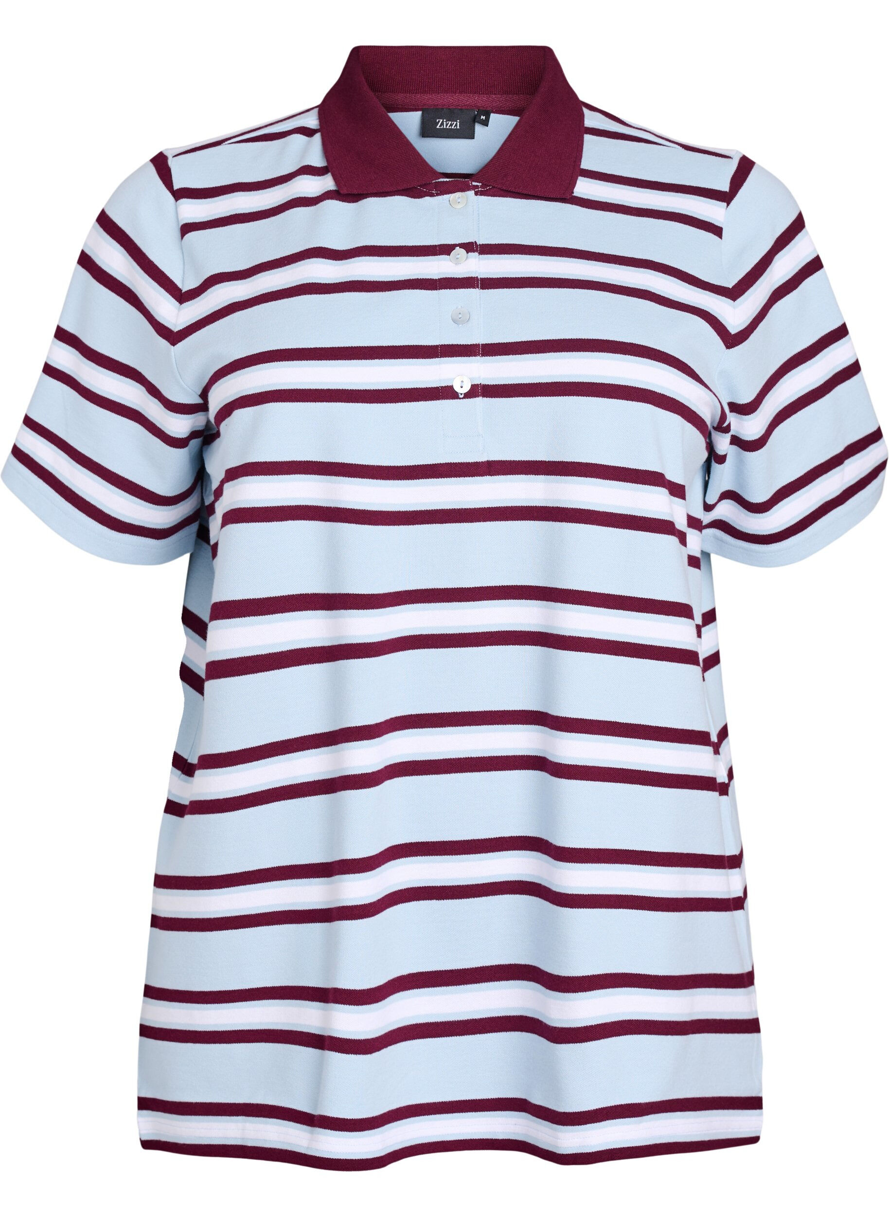 Zizzi Polo &agrave; manches courtes, Bleu Clair, Packshot image number 0