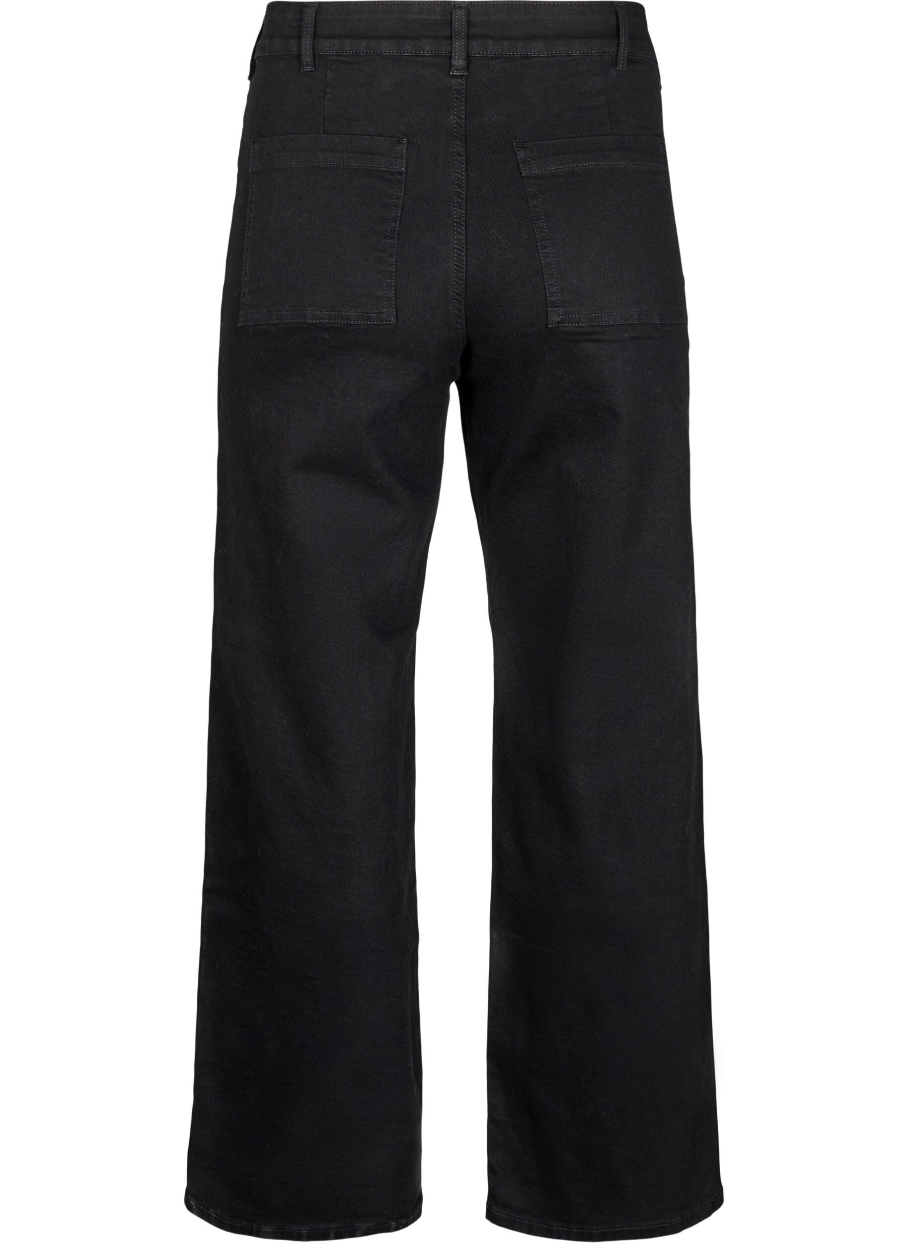 Zizzi Jean large taille haute, Noir, Packshot image number 1