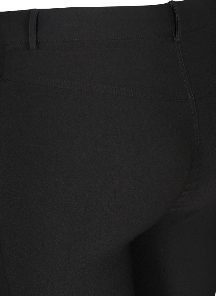 Pantalon capri pr&egrave;s du corps en m&eacute;lange de viscose, Noir, Packshot image number 3