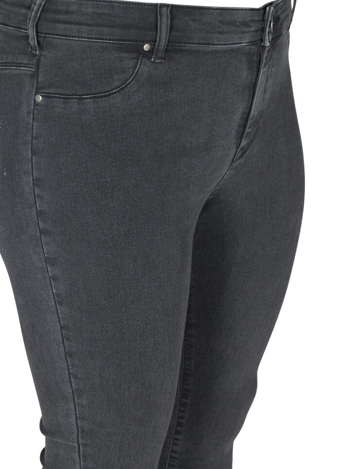 Jeggings en coton m&eacute;lang&eacute;, Grey Denim, Packshot image number 3