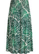 Jupe longue en viscose avec smocks, Vert, Packshot image number 1