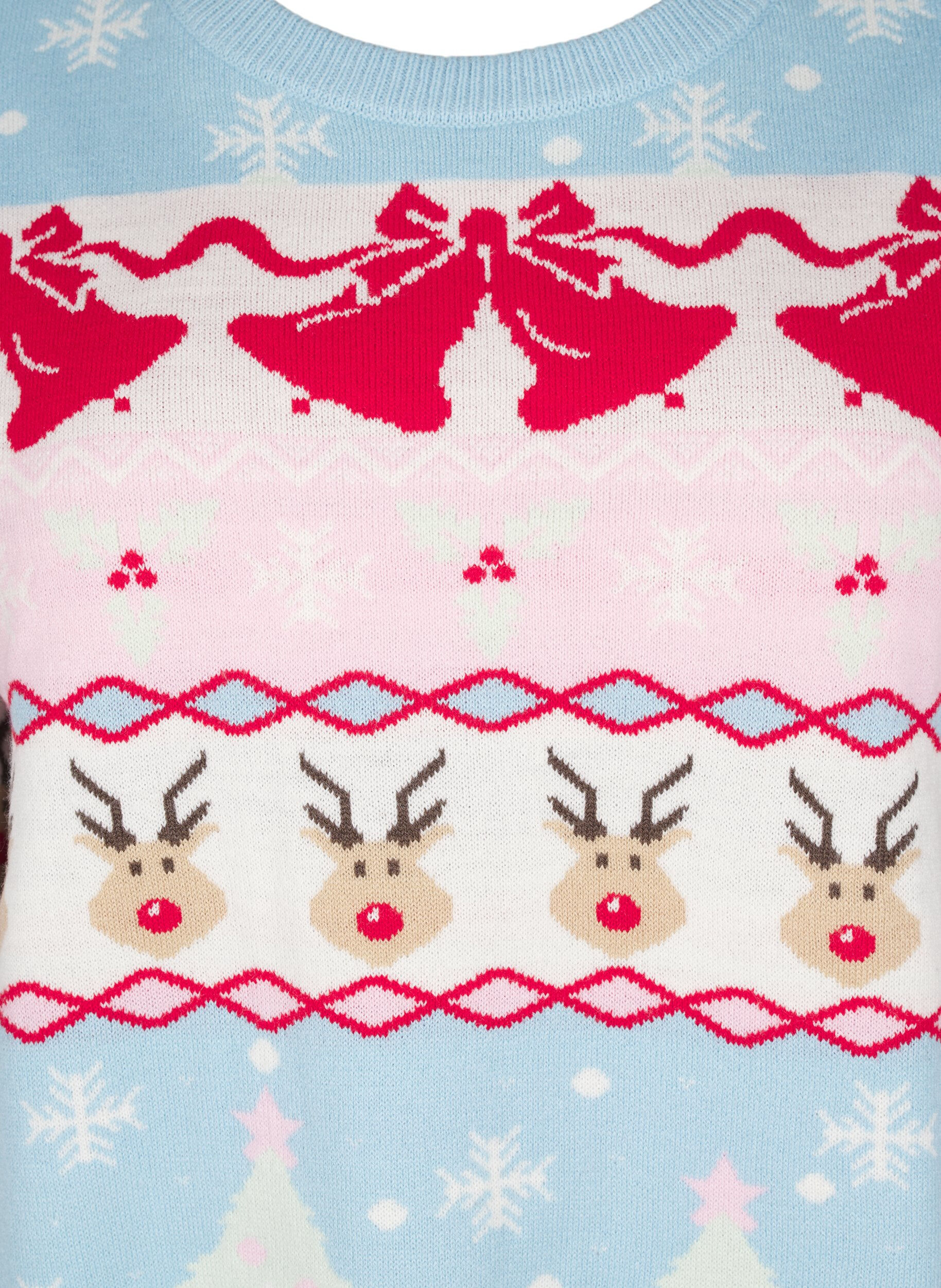 Zizzi Pull de No&euml;l, Cerulean Comb, Packshot image number 2