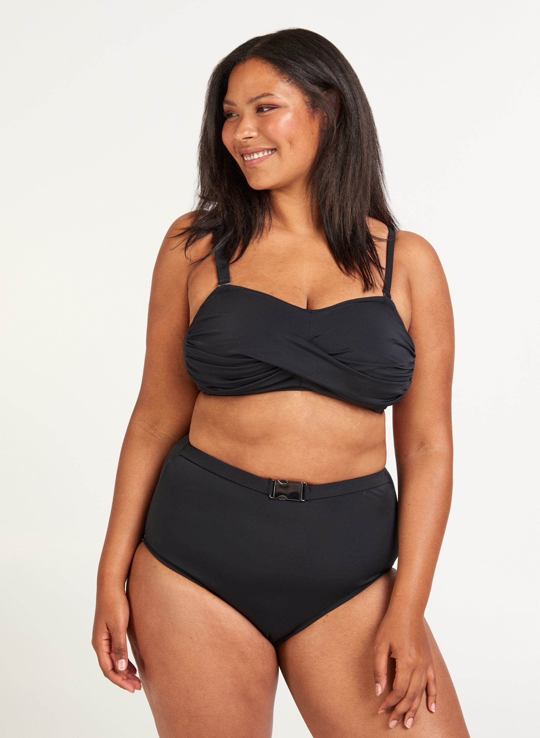Zizzi Haut de bikini, Black, Model image number 2