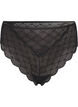 Culotte brésilienne en dentelle, Black, Packshot image number 0