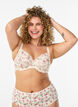 Soutien-gorge embo&icirc;tant en dentelle florale, Blanc, Model image number 0