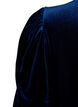 Robe en velours avec col à volants et manches 3/4., Navy Blazer, Packshot image number 3