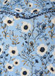 Blouse fleurie &agrave; manches courtes, Bleu, Packshot image number 2