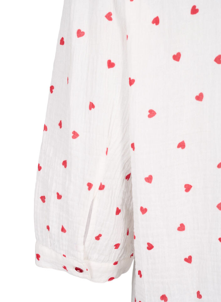 Chemisier à manches 3/4, Blanc, Packshot image number 3